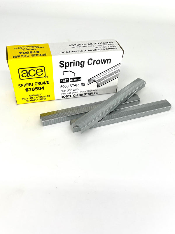 STCR2115 1/4" Spring Crown Staples