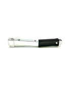 Markwell G-11 Heavy Duty Hammer Tacker, Rear loading, accommodates two full staple strips of staples, for less frequent loading. Designed to be “jam-free”. Easy dismantling for maintenance, simply remove the hinge-pin. Compact, precision balanced for hours of one-handed fatigue-free use. Simplicity of design for long life of trouble-free operation. Non-slip hand and finger protection.