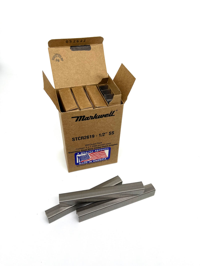STCR2619 1/2" Staples - Stainless Steel USA