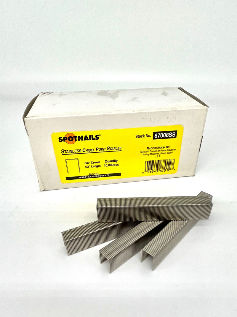 71 Series 1/2" STAINLESS STEEL Upholstery Staples