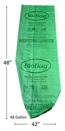 BioBag Compostable Bags - 42" x 48" (Green)