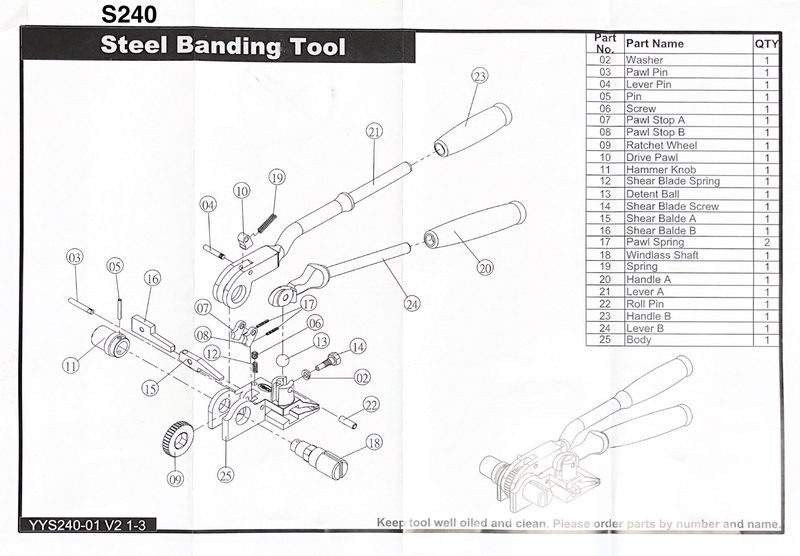 Markwell S240 Steel Banding Tensioner
